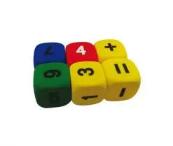 קוביות גומי 6 ביחד מספרים