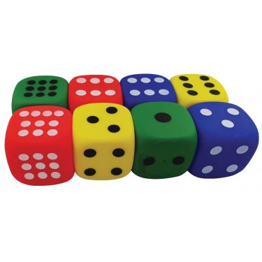 קוביות נקודות גומי