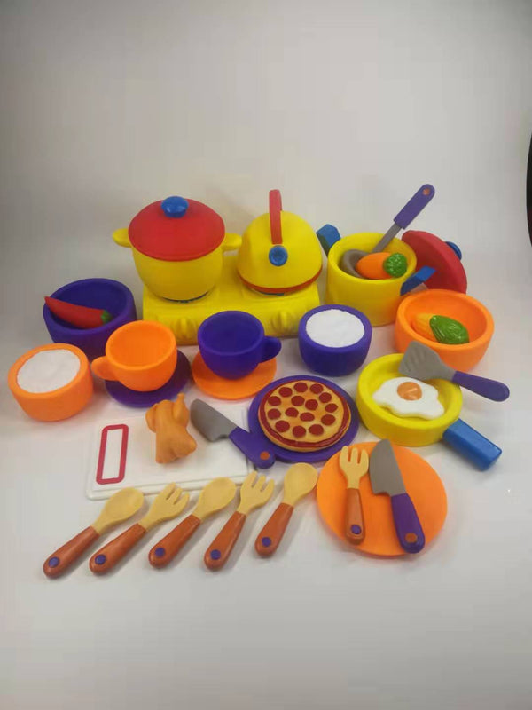 סט כלי אוכל גומי רך