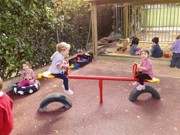 נדנדה עלה ורד-לשני ילדים