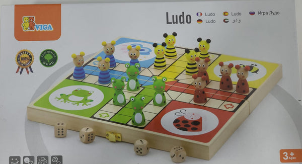 משחק לודו מעץ