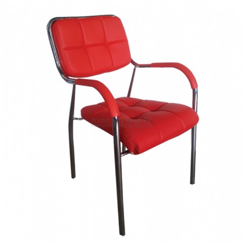 כסא אורח אדום דגם C-051