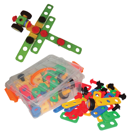 סט הברגות עם גלגלים 164 חלקים